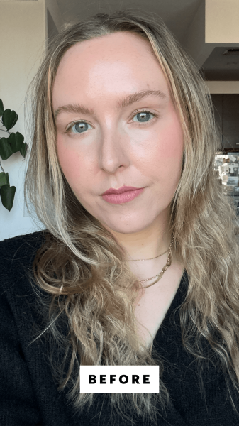 Kinonen before applying the Rahua Hydration Detangler UV Barrier