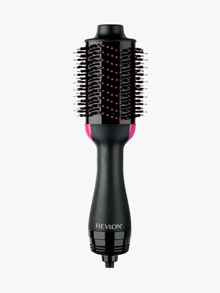 Revlon Salon One-Step Hair Dryer & Volumizer in branded component on a light gray background