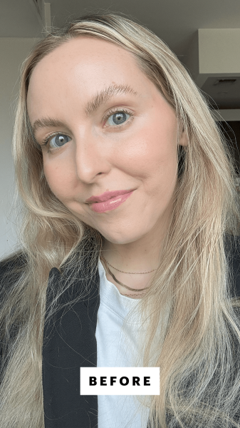 Kinonen before applying the Dae Mirage Mist LeaveIn Conditioner