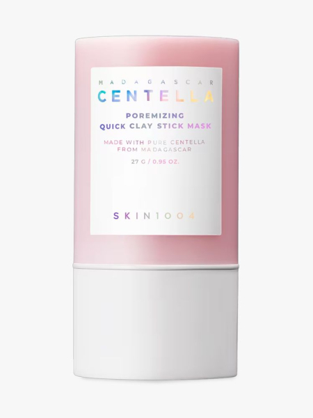 Skin1004 Madagascar Centella Poremizing Quick Clay Stick Mask in a branded component on a light gray background